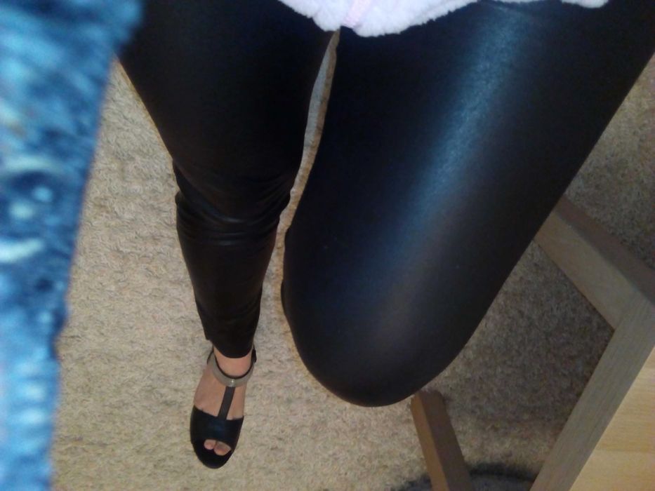 Legginsy lateksowe,L