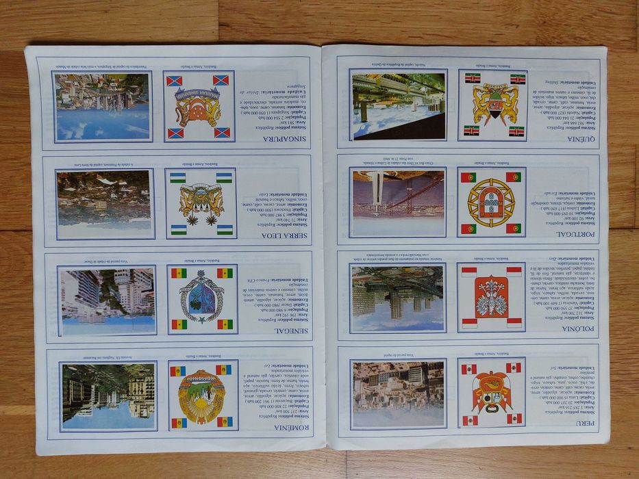 Caderneta de cromos "Países do Mundo" - Completa