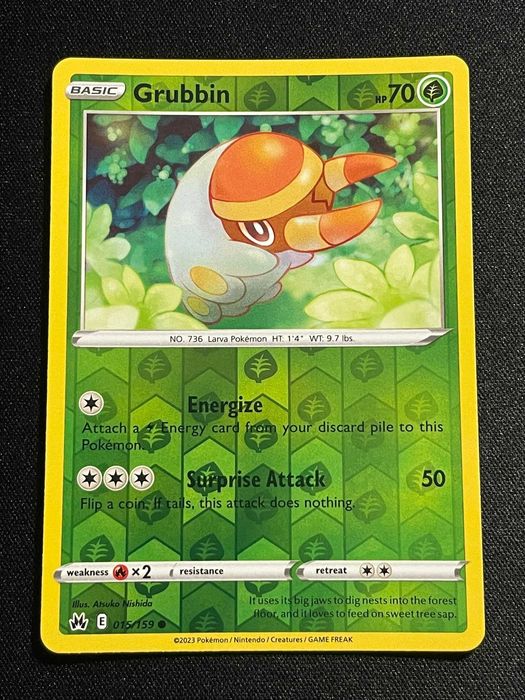 Carta Pokémon Grubbin 15/159 Crown Zenith