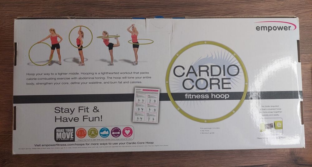 Hula hop składane piankowe Empower cardio life 1kg i 100cm średnica