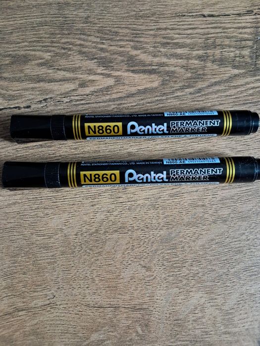2x Marker permanentny Pentel N860 – czarny