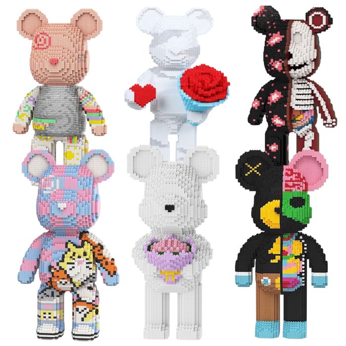 Конструктор MAGIC BLOCKS Ведмедик Bearbrick 50 см (6 видів на вибір)