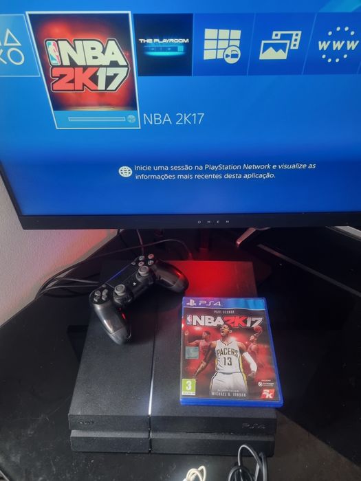 Ps4 + Jogo + comando Sony Dualshock