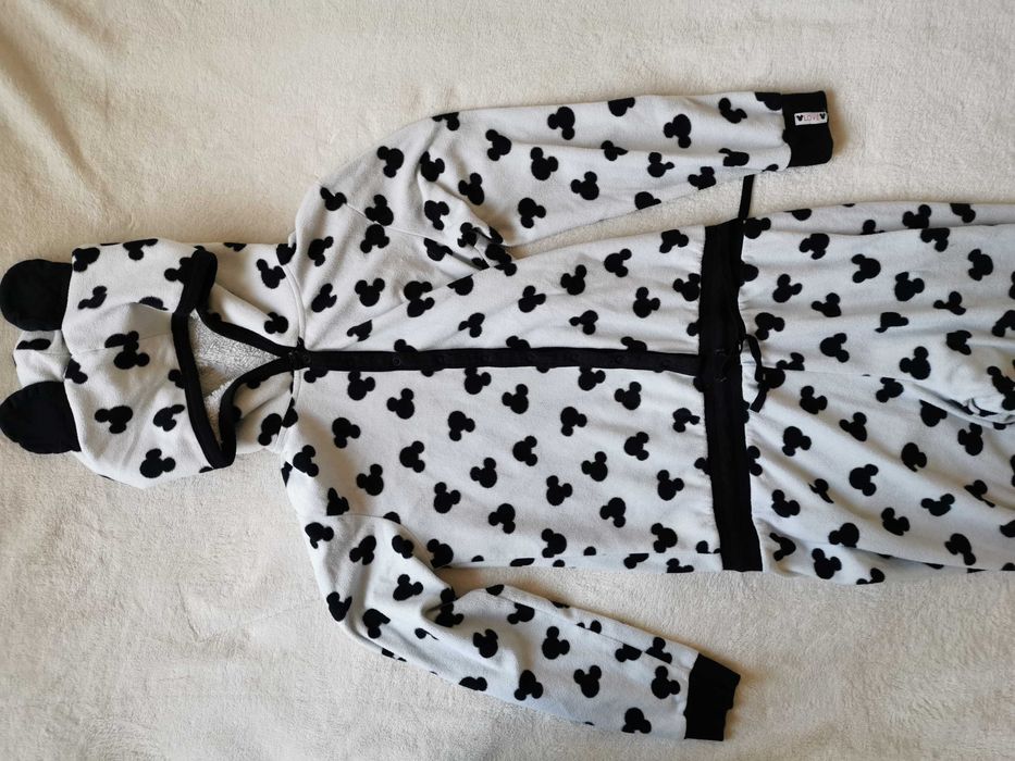 Minnie polar, strój piżama, zatrzaski wiązanie w pasie