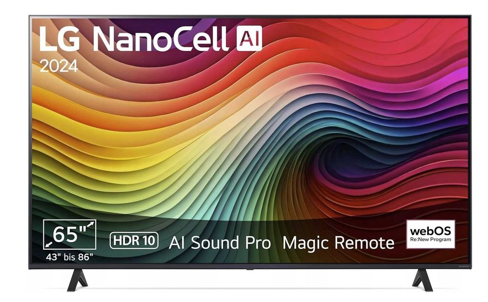 Telewizor LG 65NANO81T3A:LED 4K UHD Smart TV DVB-T2 Magic AI Sound Pro