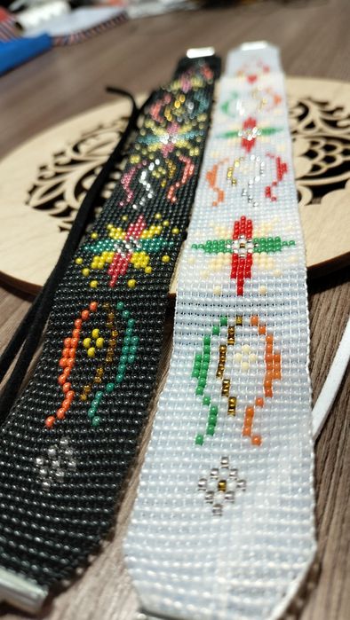 Чокер з бісеру "Різдвяний"