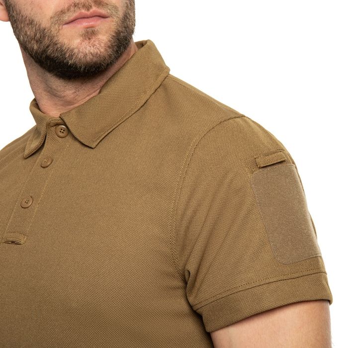 Футболка поло Mil-Tec Tactical Quickdry - Coyote. ЗСУ, НГУ.