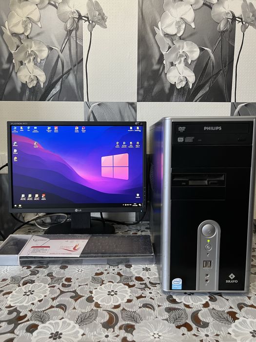Системный блок Bravo + Монитор LG Flatron L194WT + Bluetooth мышка