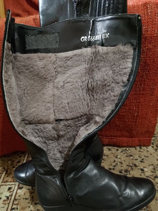 Сапоги женские зимние кожаные