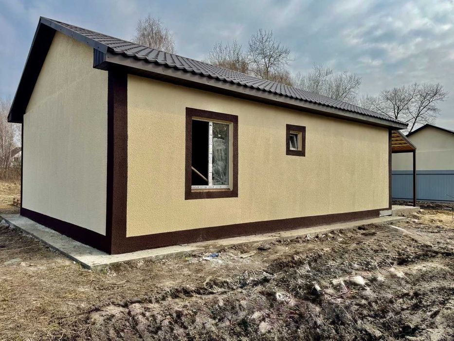 Новий БУДИНОК 65кв.м на 5 сотках з БАЗОВИМ ремонтом-від ЗАБУДОВНИКА