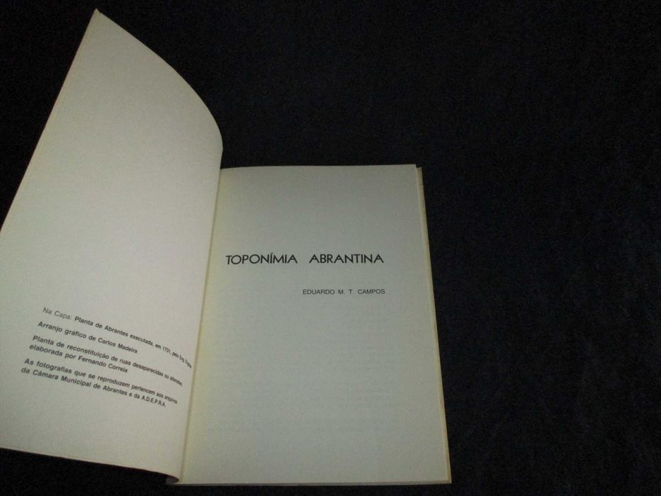 Livro Toponímia Abrantina Eduardo M. T. Campos