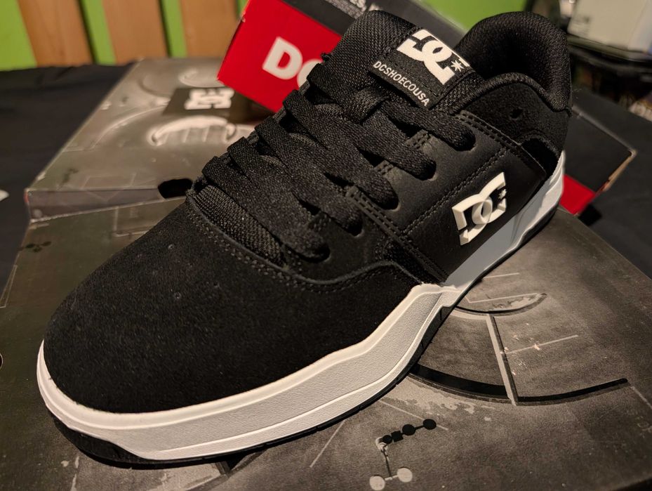 DC Shoes r42,5 Skórzane buty dla Mężczyzn CENTRAL Czarny Skateboard