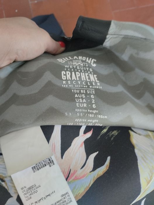 Vendo fato de surf usado 2x billabonc