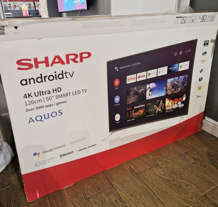 Telewizor Sharp 50BL5EA 50 LED 4K Android TV - uszkodzony