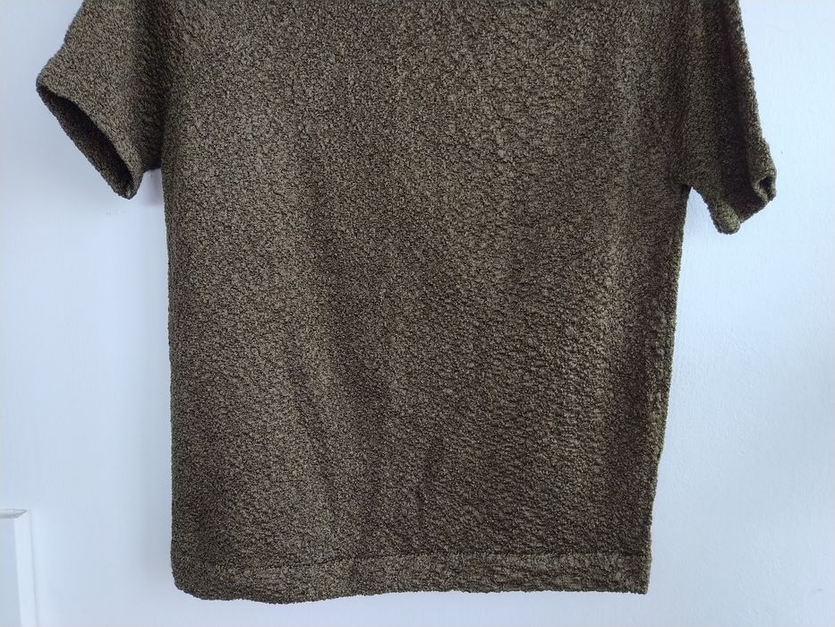 Camisola verde elegante e original, com brilho - Tamanho L