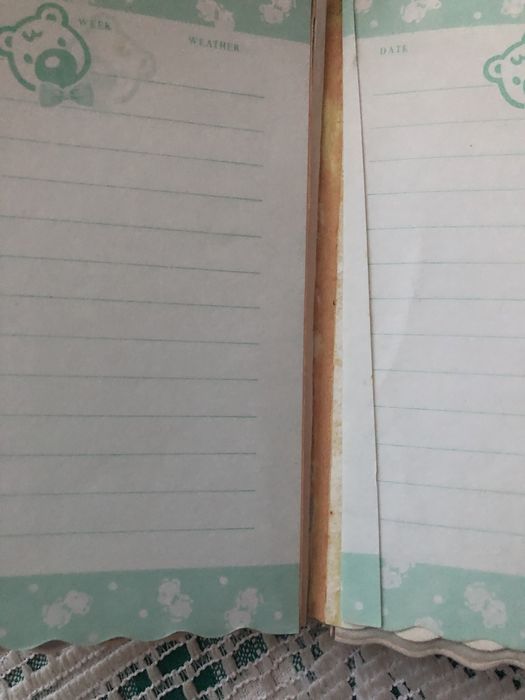 Stary notesik kolorowy