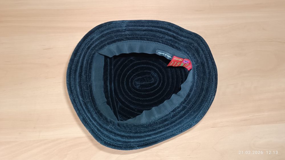 Вельветовая, бархатная шляпа-ведро (bucket hat) Франция (Jungle Kenzo)