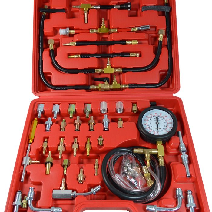 Kit Teste de Compressão para Motores Gasolina 30 Adaptadores