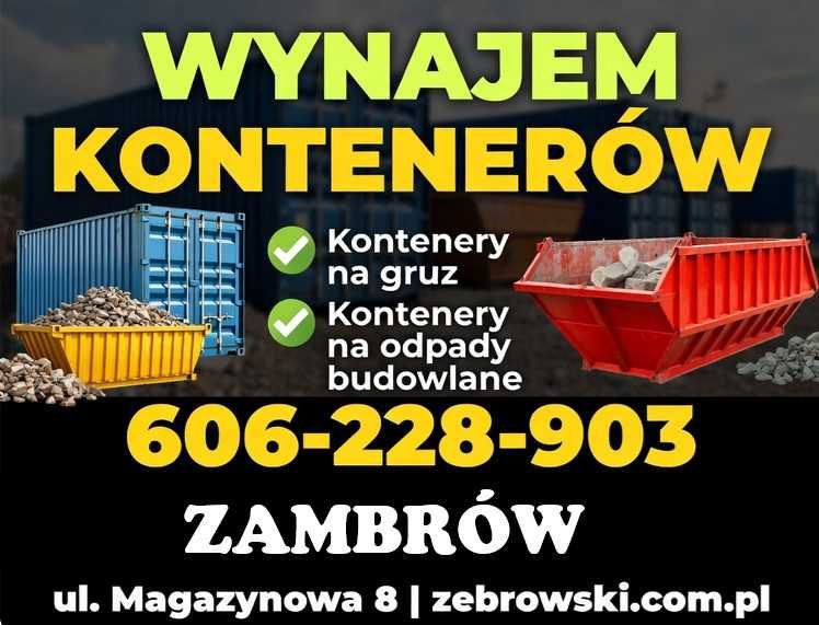 Kontener na gruz, odpady budowlane