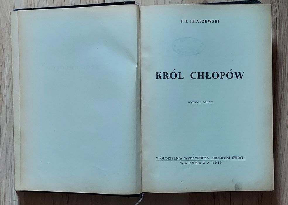Ignacy Kraszewski Król chłopów i Kraków za Łoktka 2 antyki MEGA PROMOCJA*