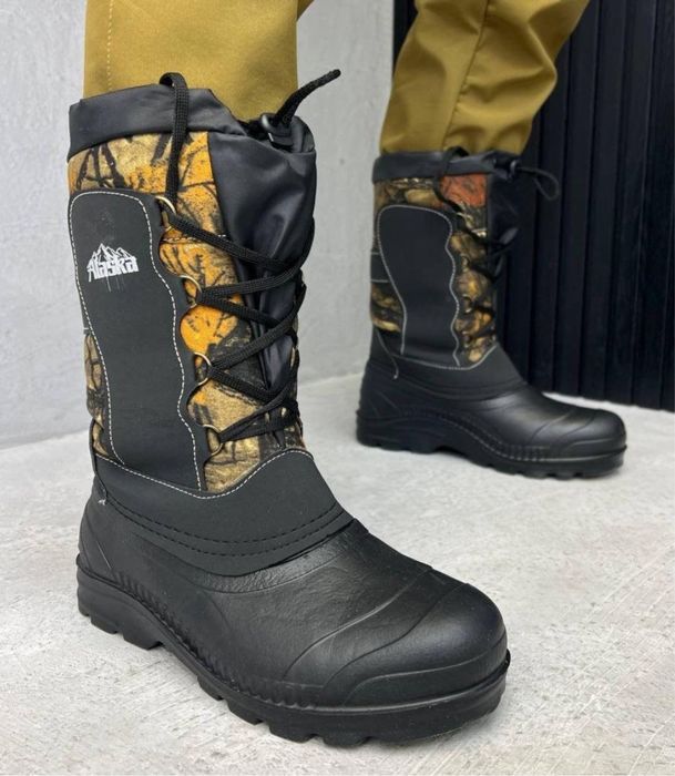 Теплі водонепроникні чоботи з піни на шнурках «Аляска «41-46