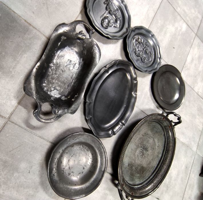 Peças antigas em estanho