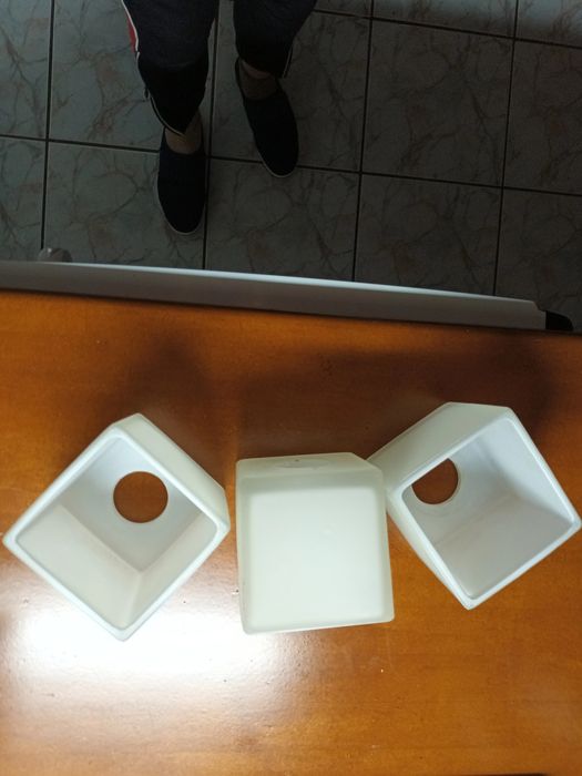 Klosze do lampy biały alabaster