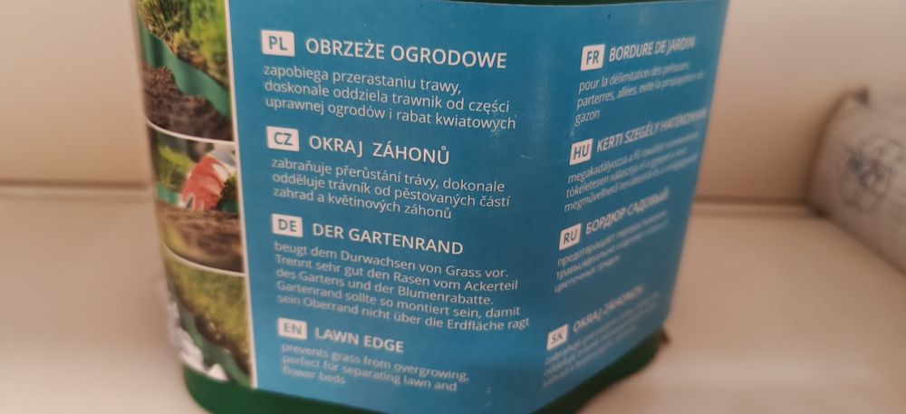 Obrzeże ogrodowe 10cmX9m