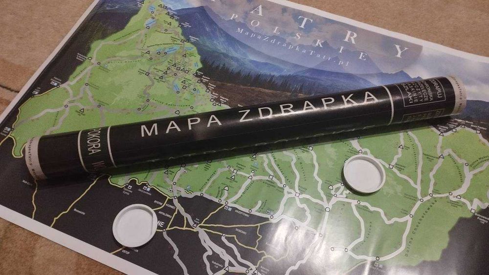 Mapa Zdrapka Tatr