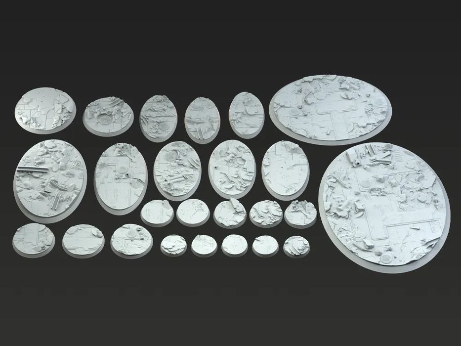 Bases Urbanas Redondas 25mm para Miniaturas