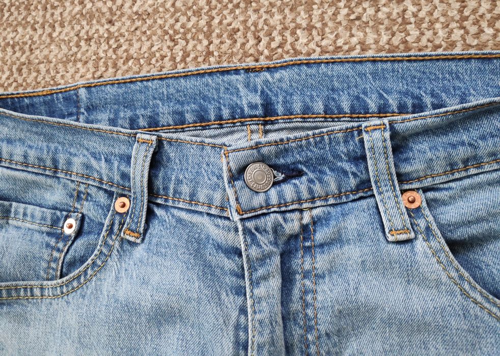 Levi's 502 джинси tapered fit оригінал W33 L30 блакитні