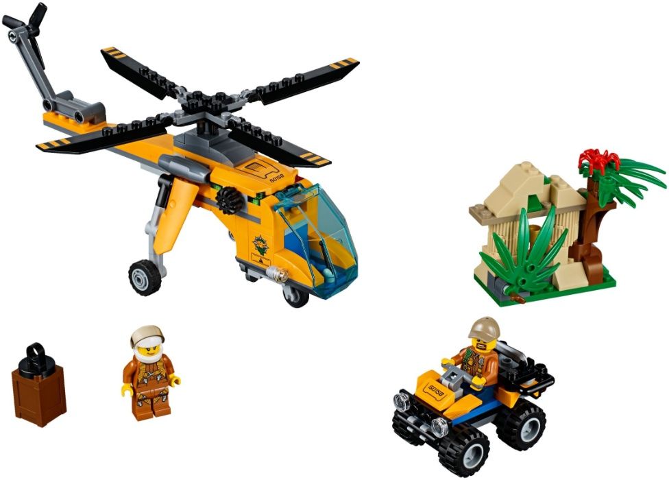 LEGO CITY 60158 Helikopter Transportowy Dżungla Quad NOWE
