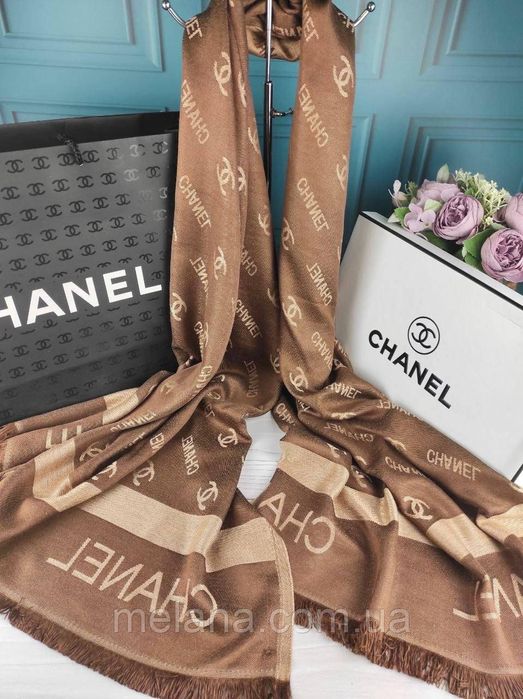 Шарф палантин платок Шанель Турция жіночий шарф