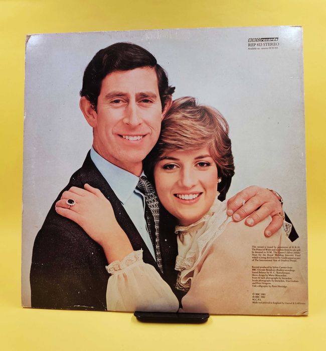 Nagranie  z ceremonii zaślubin Diany i Księcia Karola - Płyta winylowa