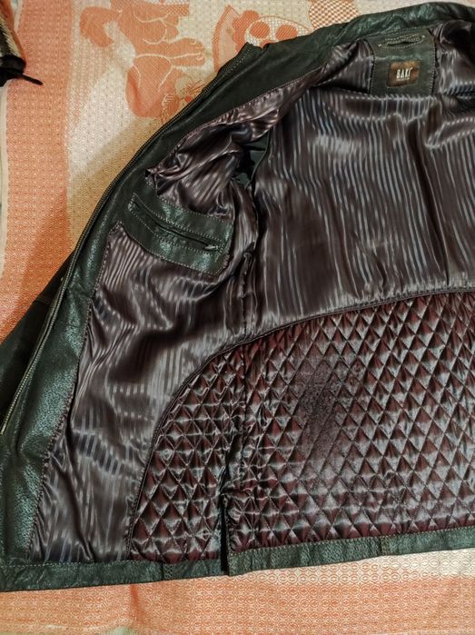 Куртка мужская демисезонная. Кожаная.