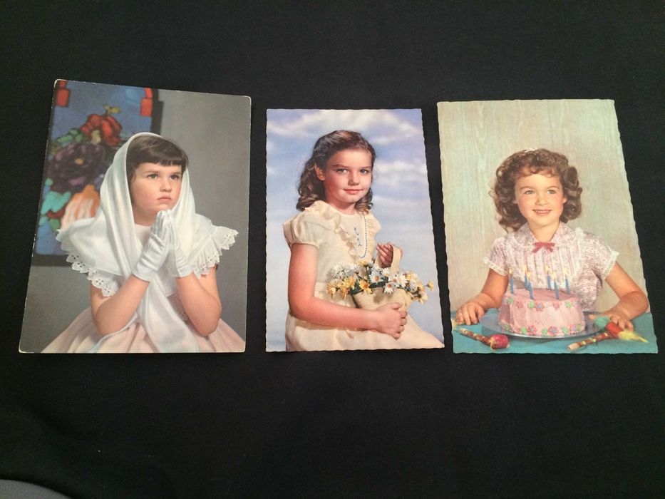 Vários postais manuscritos