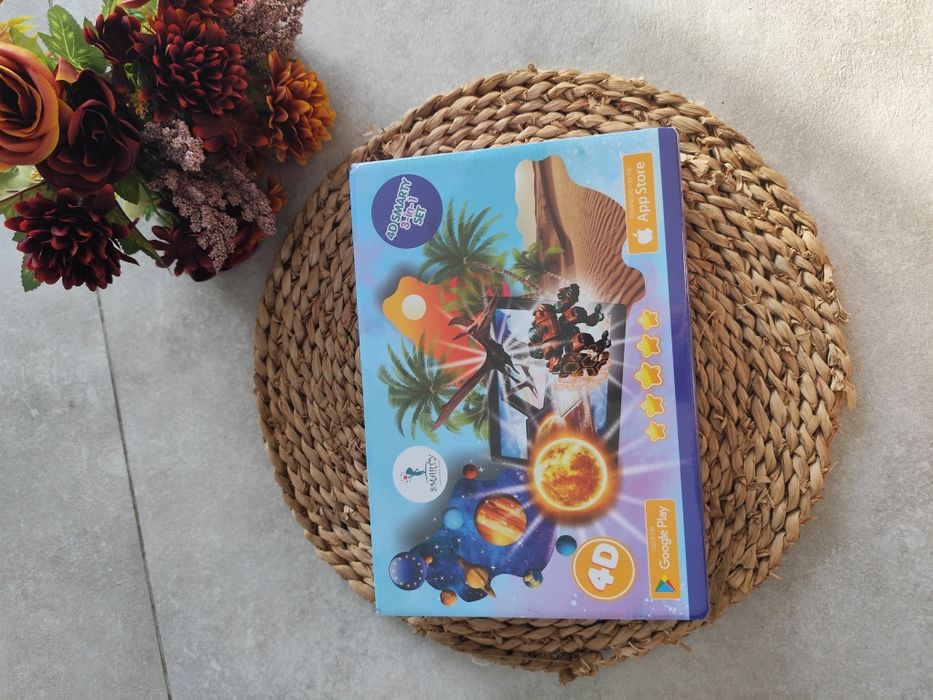 Interaktywne karty edukacyjne Smarty 4D dinozaury roboty planety