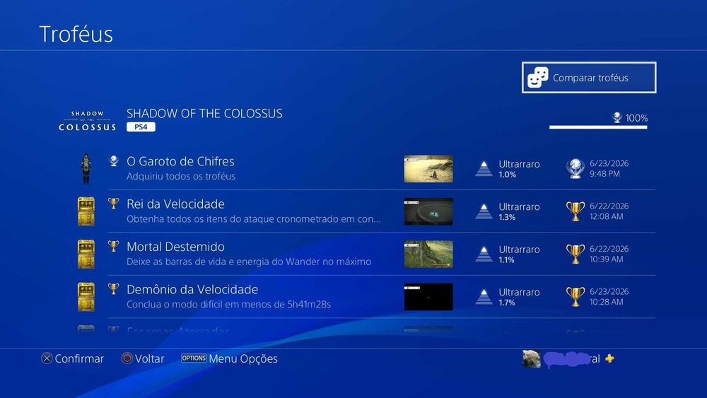 Troféu de Platina Para Jogos de Playstation