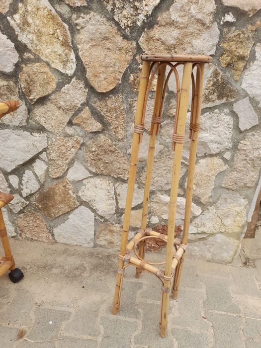Mobiliário em cana de bambu