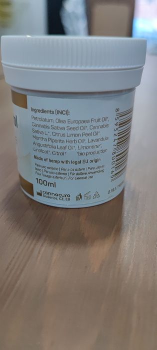 Pomada Trompetol Hempsalve Extra em embalagem de 100ml

- Frasco bran