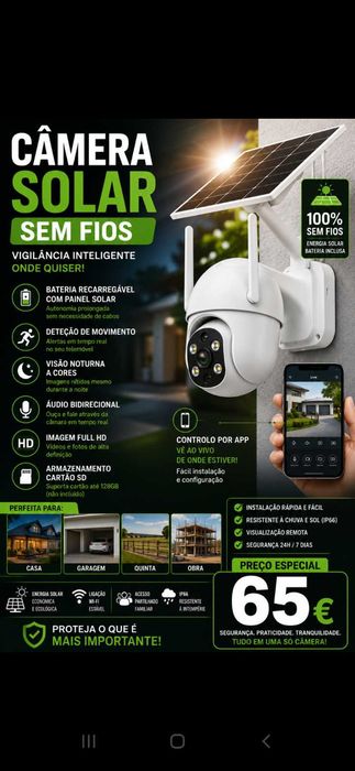 Câmera vigilância 65€. Oportunidade