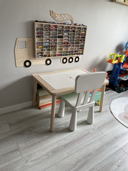 Stolik IKEA Flisat 83x58 + krzesełko IKEA Mammut ZESTAW dla dziecka
