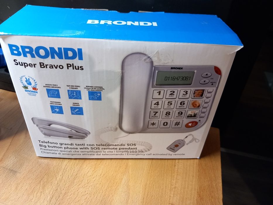 Telefon dla seniora BRONDI SUPER BRAVO PLUS