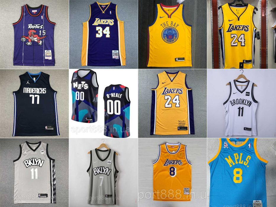 XL-2XL баскетбольні майки Jordan O'Neal Byant Durant Doncic Curry