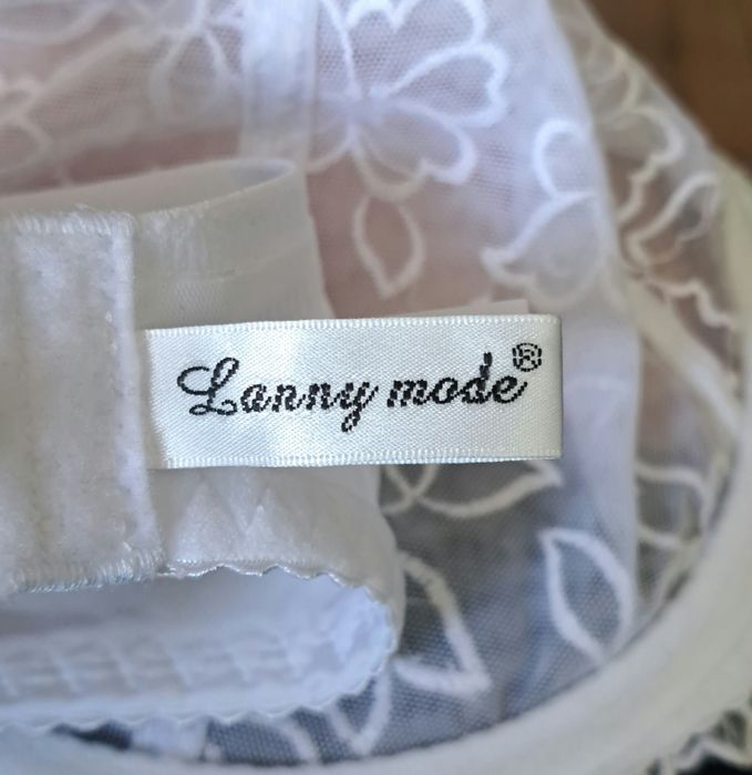 Lanny mode biały biustonosz,miękki ,nowy,100 E