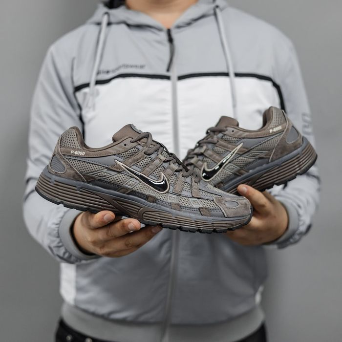 Кросівки Nike P-6000 Brown/Grey premium | Кроссовки Найк чоловічі жіночі