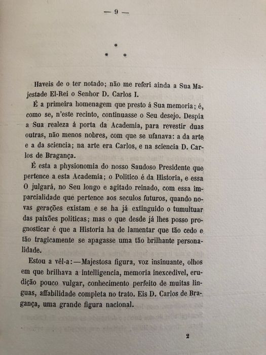 D. Carlos (1909) / Expulsão do Patriarca (1912) / D. Manuel II