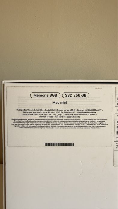 Mac mini Apple M1 - RAM: 8 GB - 256 GB SSD com Caixa e Fatura