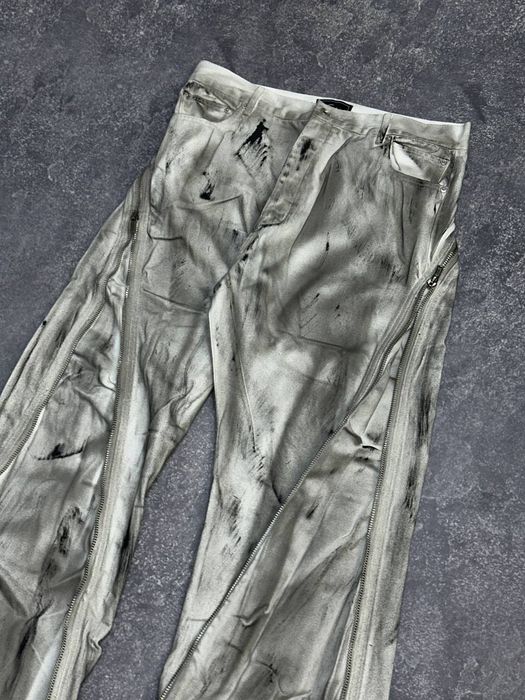 Rick Owens BANANA boot cut faded opium archive джинси сині джинсы