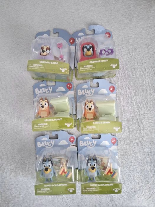 6 x nowa zabawka Bluey figurka zestaw komplet figurki dla dzieci